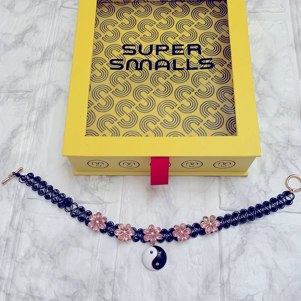 New Super Smalls Choker Necklace yin yang 90s grunge style